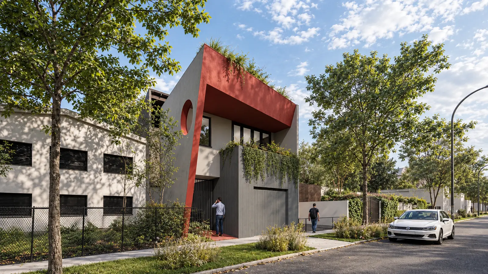 Perspectiva de vivienda Leguiza