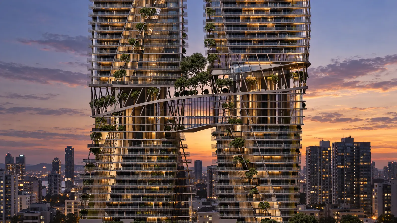 Vista de las Tango Tower