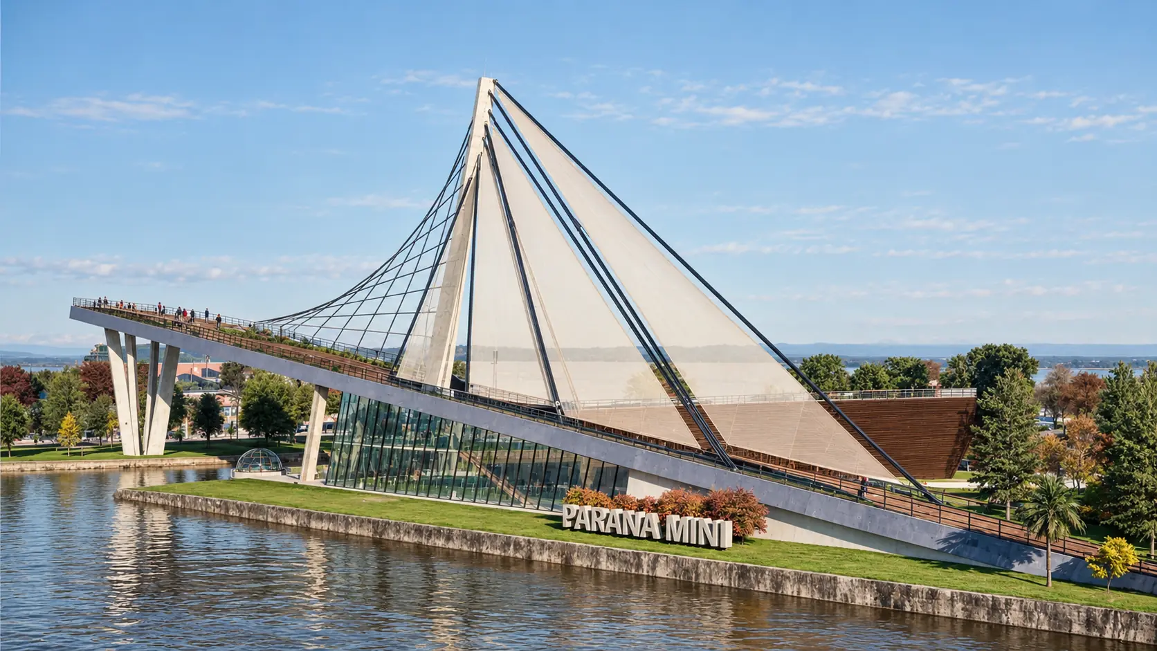 Barrio Náutico Paraná Mini · puente y acceso principal