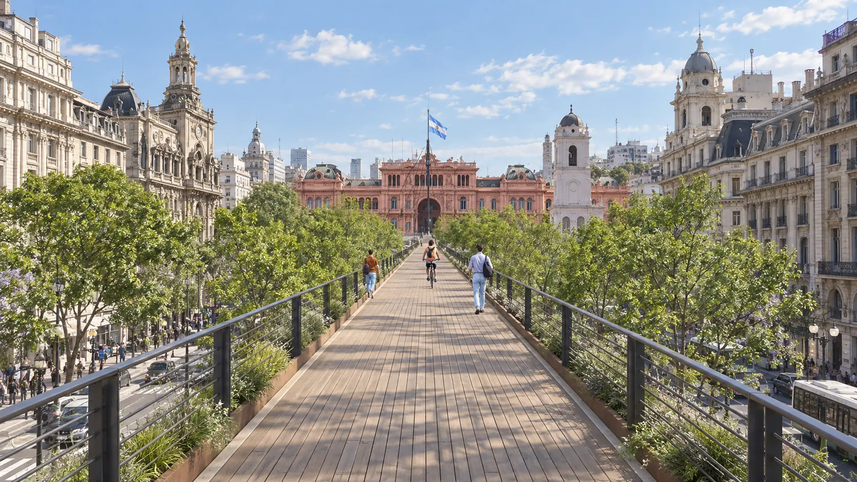 Sinfonía Urbana · recorrido elevado entre cúpulas