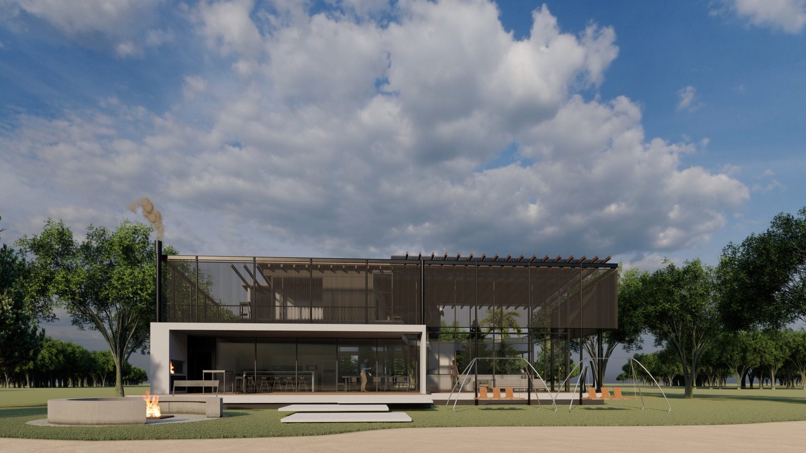 Perspective of house in Isla del Este