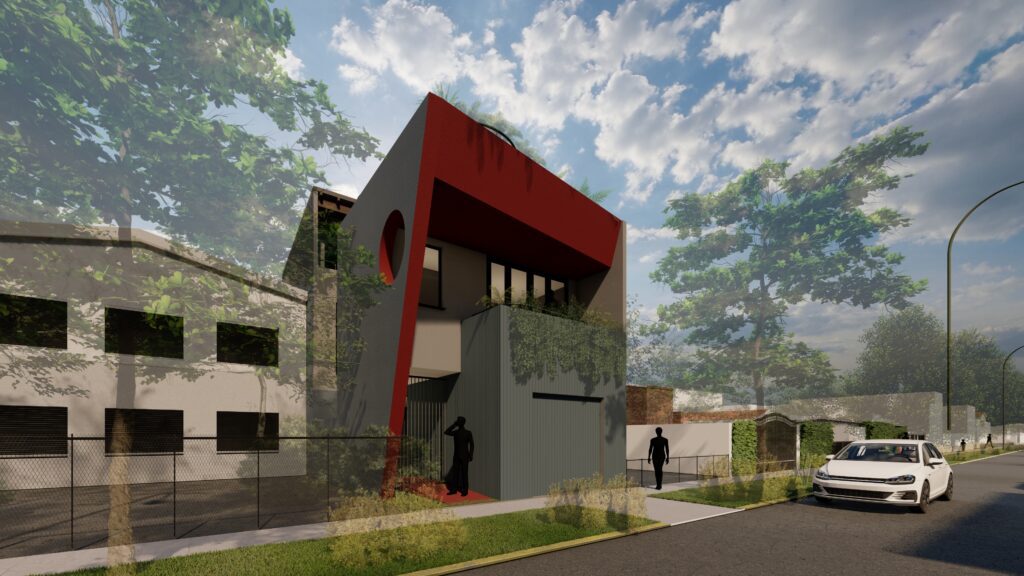 Perspectiva de vivienda Leguiza