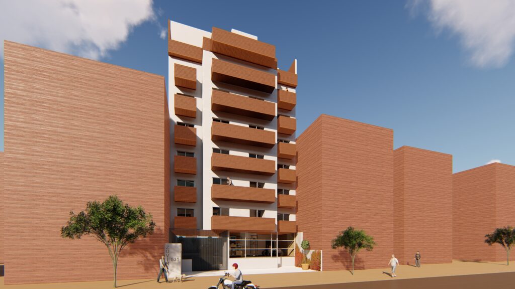 Perspectiva de Zuviria 531 un proyecto en colaboracion con Jorge Gersberg