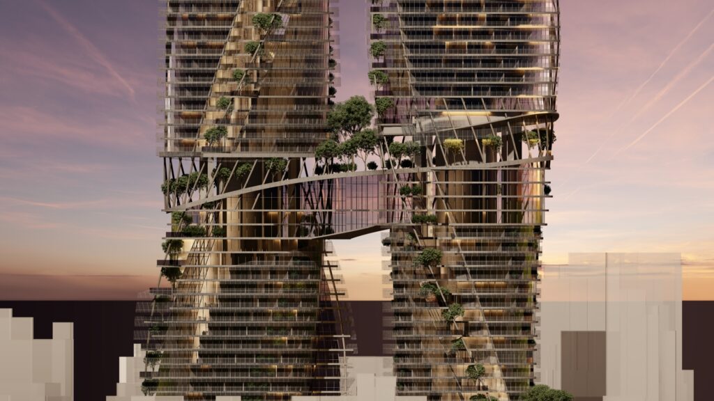 Vista de las Tango Tower