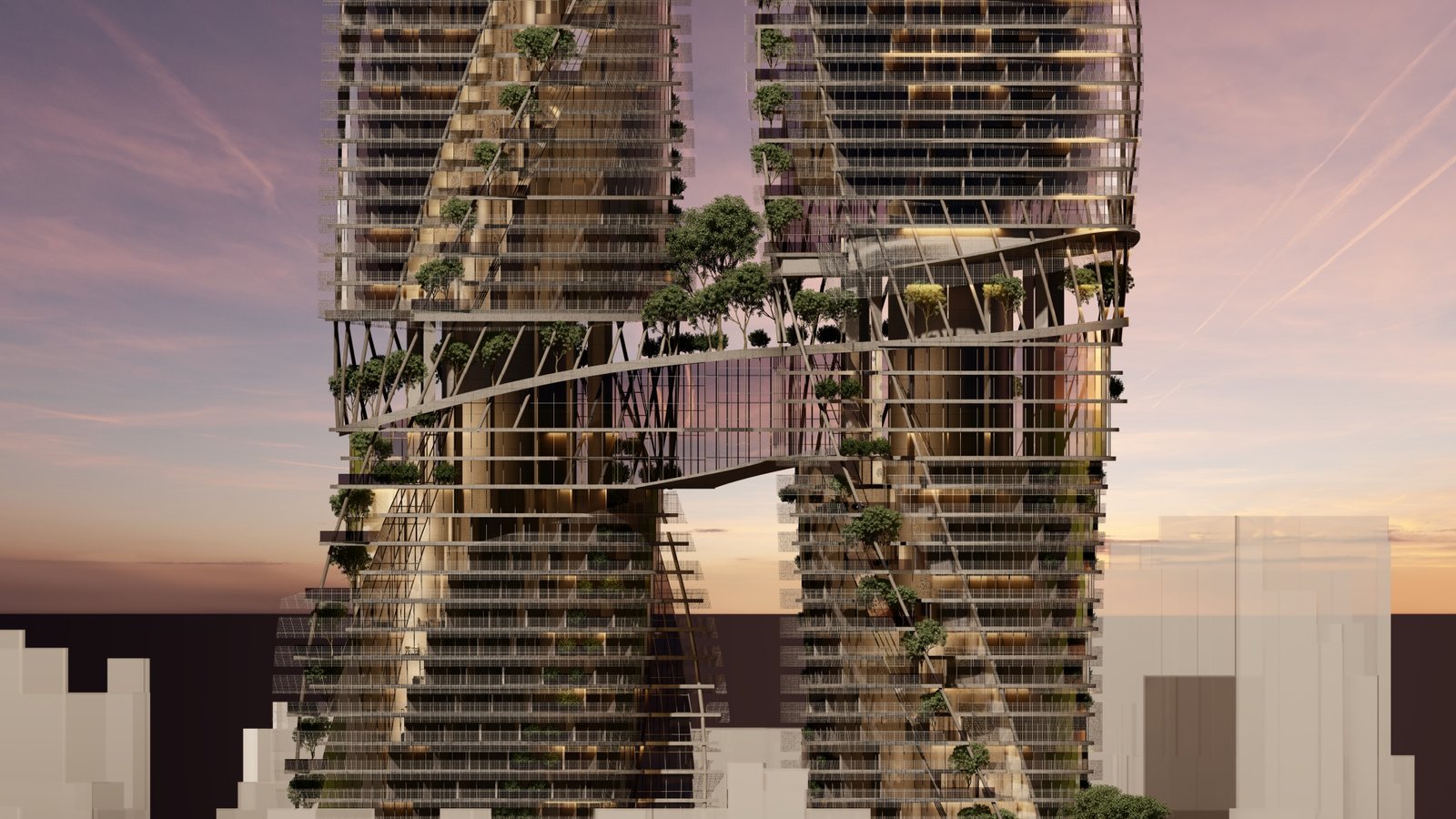 Vista de las Tango Tower